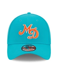 Men's New Era Aqua Miami Dolphins City Originals 39THIRTY Flex Hat