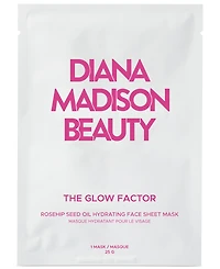 Diana Madison Beauty The Glow Factor Rosehip Seed Oil Hydrating Face Sheet Mask