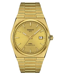 Tissot Men's Swiss Automatic Prx Powermatic 80 Gold Pvd Stainless Steel Bracelet Watch 40mm