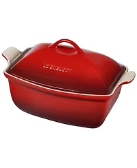 Le Creuset Heritage Stoneware 4.5 Quart Deep Baker with Lid
