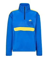 Boss by Hugo Men's x Los Angeles Rams Nfl Zip-Neck Sweatshirt