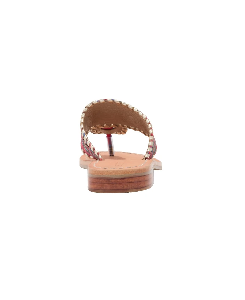 Jack Rogers Big Girls Jacks Gum Rubber Sole Flat Sandals