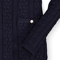 Hope & Henry Baby Girls Milano Tipped Sweater Dress