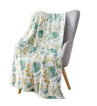 Kate Aurora Teal Halloween Harvest Pumpkins Oversized Blanket Accent Throw - 50 in. W x 70 in. L