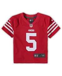 Toddler Boys and Girls Nike Trey Lance Scarlet San Francisco 49ers Game Jersey