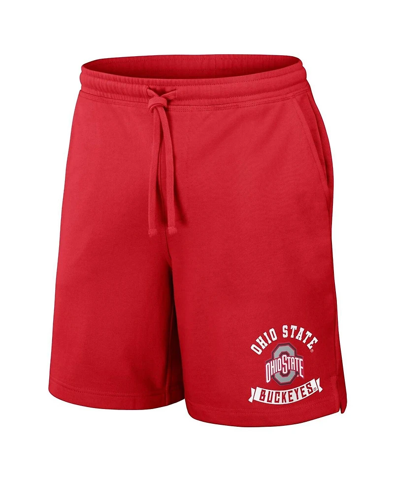 Men's Darius Rucker Collection by Fanatics Scarlet Ohio State Buckeyes Logo Shorts