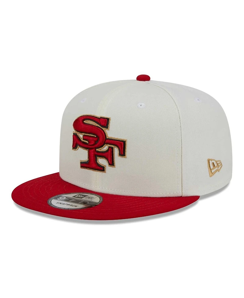 Men's New Era Cream, Scarlet San Francisco 49ers City Originals 9FIFTY Snapback Hat