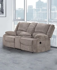 Furniture of America Hodge 78" Chenille Manual Recliner Loveseat