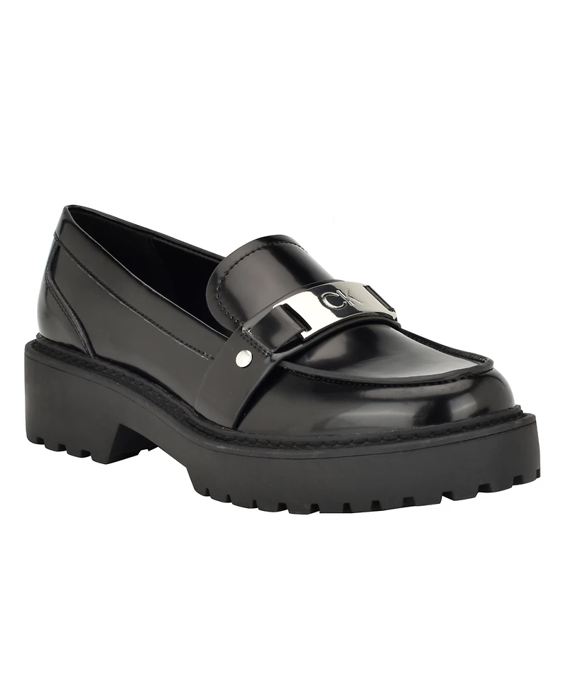 Calvin Klein Women's Suzette Slip-On Lug Sole Casual Loafers