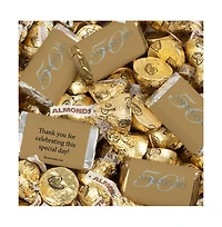 Just Candy 50th Anniversary Candy Party Favors Hershey's Miniatures and Kisses by Just Candy, 128 Pieces