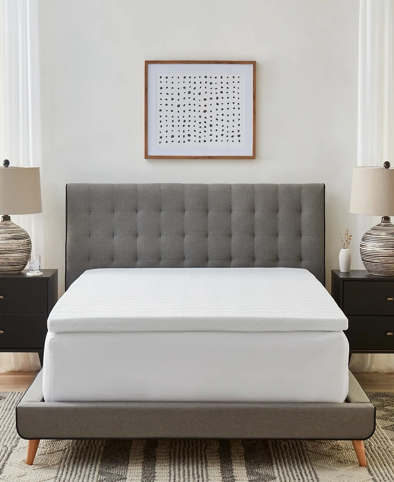 ProSleep 2" Gel-Infused Memory Foam Mattress Topper with Circular-Knit Cover, California King