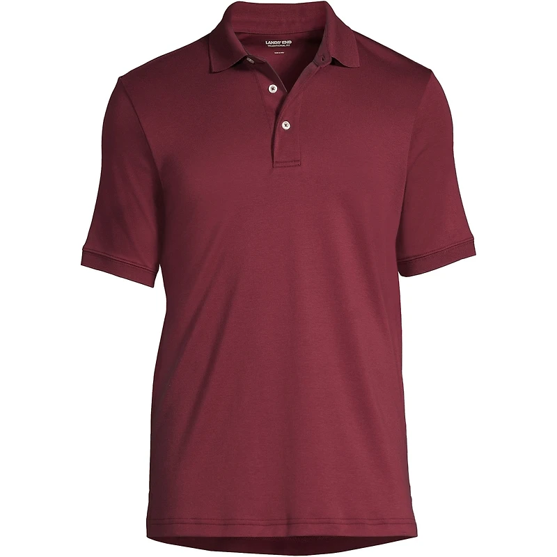 Lands' End Big & Tall Short Sleeve Cotton Supima Polo Shirt