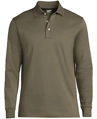 Lands' End Big & Tall Long Sleeve Cotton Supima Polo Shirt