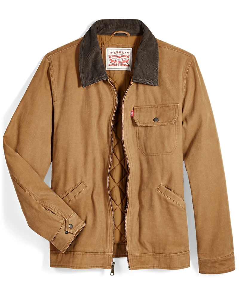 Levi's Men's Cotton Canvas Zip-Front Utility Jacket