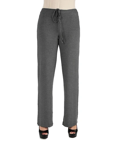 24seven Comfort Apparel Women's Comfortable Drawstring Lounge Pants