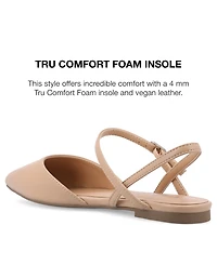 Journee Collection Women's Martine Strappy Pointed Toe Flats