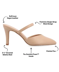 Journee Collection Women's Yvon Pointed Toe Slip On Pumps