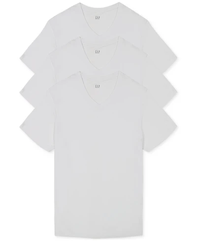 Gap Men's 3-Pk. Cotton V-Neck Undershirt