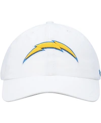 Men's '47 Brand White Los Angeles Chargers Clean Up Adjustable Hat