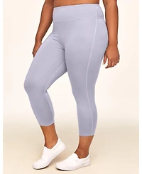 Adore Me Plus Haley Heathered Crop Heather Compression Activewear Legging