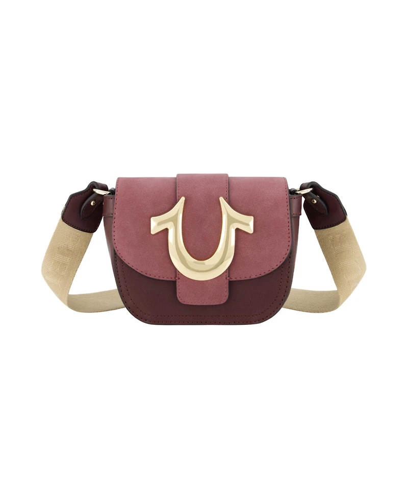 True Religion Mini Flap Suede Crossbody