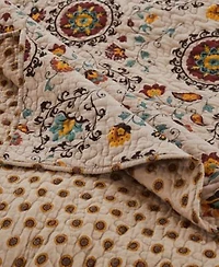 Greenland Home Fashions Andorra Cotton Reversible Quilt Set