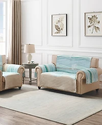 Greenland Home Fashions Maui Coastal Loveseat Protector, 103" x 76"