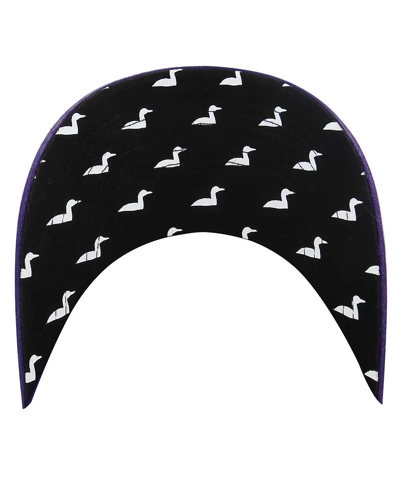 Women's '47 Brand Purple Minnesota Vikings Confetti Icon Clean Up Adjustable Hat
