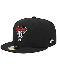 Men's New Era Black Arizona Diamondbacks Alternate Logo 2001 World Series Team Color 59FIFTY Fitted Hat