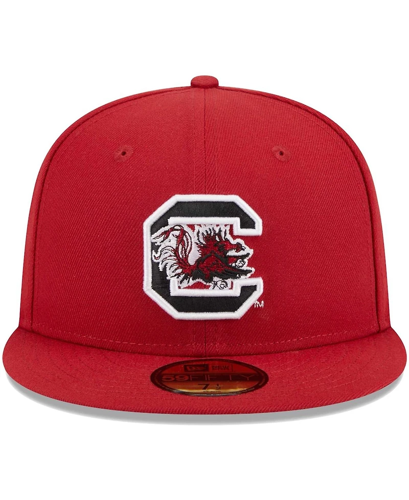 Men's New Era Garnet South Carolina Gamecocks Evergreen 59FIFTY Fitted Hat