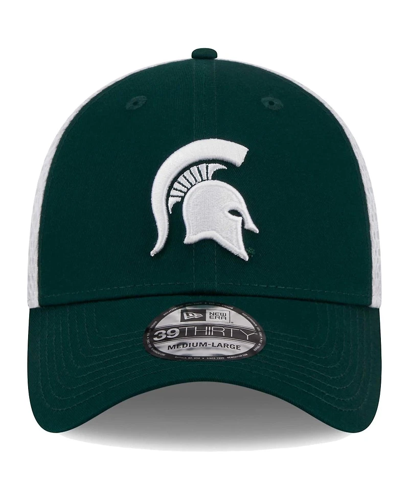 Men's New Era Green Michigan State Spartans Evergreen Neo 39THIRTY Flex Hat