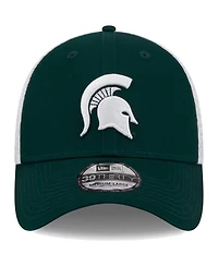 Men's New Era Green Michigan State Spartans Evergreen Neo 39THIRTY Flex Hat