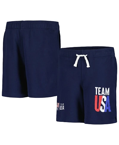 Big Boys Navy Team Usa Vintage-Like Americana Shorts