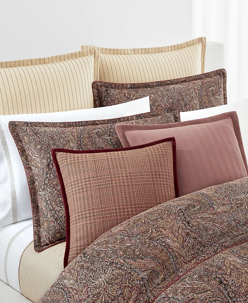 Lauren Ralph Lauren Hallie Checked Decorative Pillow, 18" x 18"