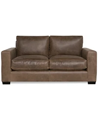 Dawkins 68.5" Leather Loveseat, Created for Macy's