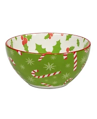 Certified International Holiday Fun 30 oz All Purpose Bowls Set of 6, Service for 6