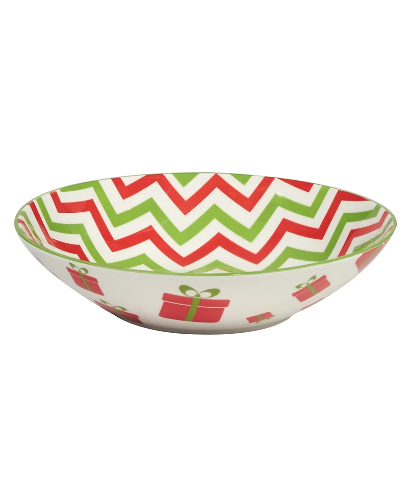 Certified International Holiday Fun 40 oz Soup Bowls Set of 6, Service for 6