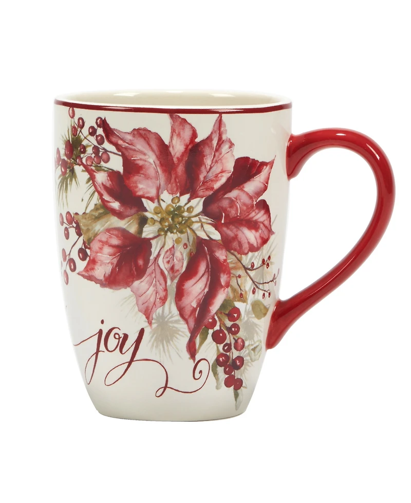 Certified International Winters Joy 16 oz Mugs Set of 4