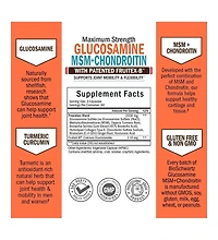 Glucosamine Chondroitin Msm 2110mg - Joint Support Supplement with Turmeric Curcumin- Made in Usa