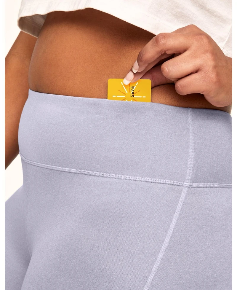 Adore Me Plus Haley Heathered Crop Heather Compression Activewear Legging