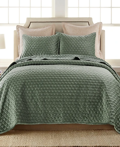 Levtex Merano Velvet Sea Spray Quilt, Twin/Twin Xl