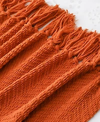 Battilo Classic Textured Woven Micro Chenille Throw, 50" x 60"
