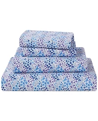 Sunham Microfiber Easy Care Printed 4-Pc. Sheet Set, California King