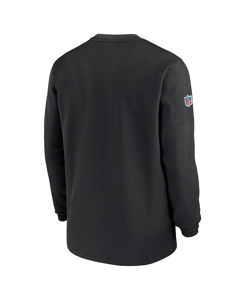 Men's Nike Black Atlanta Falcons 2023 Sideline Long Sleeve Performance T-shirt