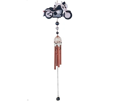 31" Long Motorcycle Wind Chime with Copper Gem
