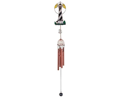 22" Long Lighthouse Wind Chime with Copper Gem