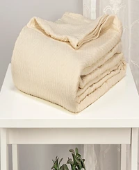 Superior Chevron All Season Cotton Blanket, Full/Queen