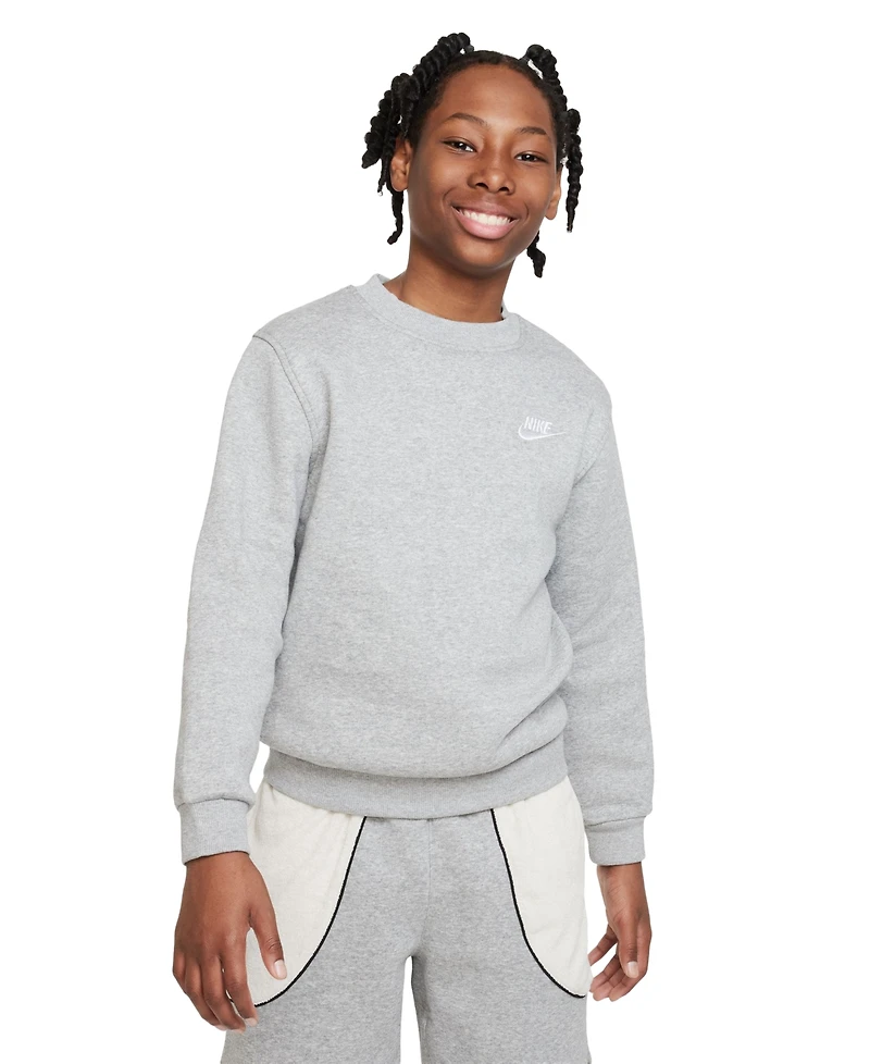 Nike Big Kids Sportswear Club Fleece Classic-Fit Sweatshirt