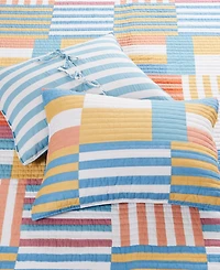 Levtex Sol Stripe Reversible 3-Pc. Quilt Set, Full/Queen