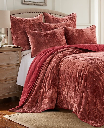 Levtex Abruzzi Velvet Reversible Quilt, Twin/Twin Xl